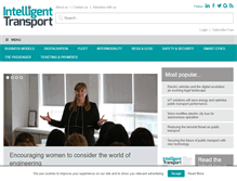 Tablet Screenshot of intelligenttransport.com